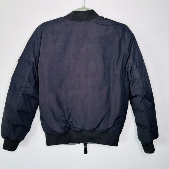 Alpha Industries Down Reversible Flight Bomber Jacket MA-1 Size S Down Puffer - Picture 9 of 16